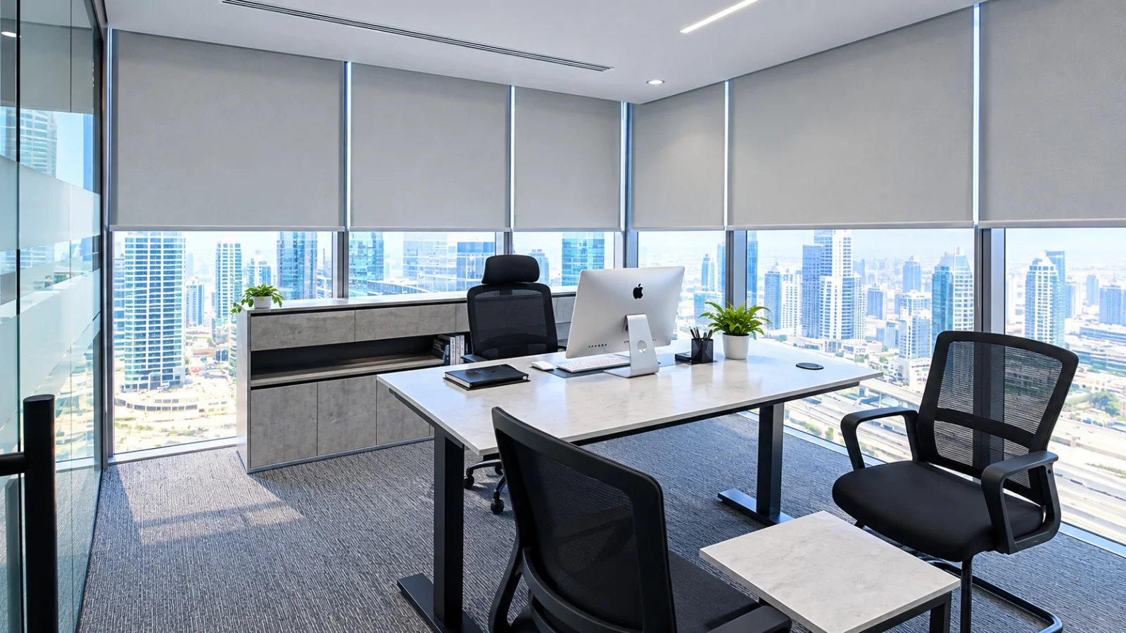 Executive desk workspace suite